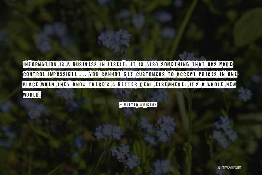 Kirana Megatara Quotes By Walter Wriston Kirana Megatara Quotes By Walter Wriston