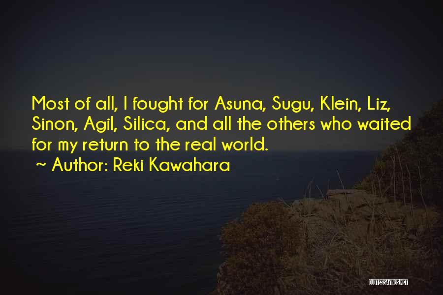 Kirito And Sinon Quotes By Reki Kawahara