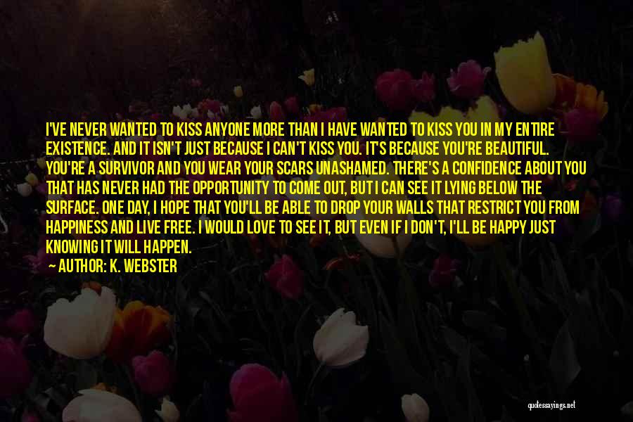 Kiss Day Love Quotes By K. Webster