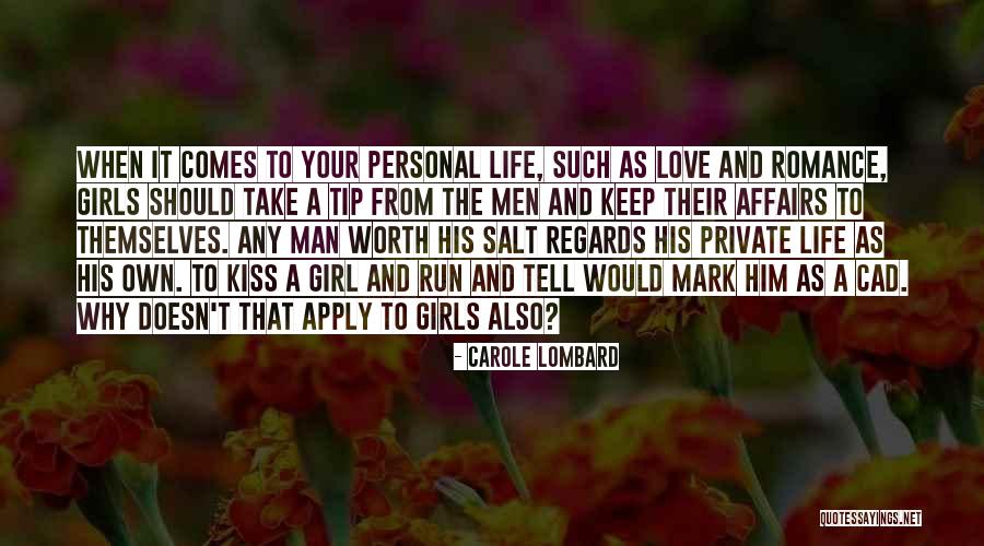 Kiss Mark Quotes By Carole Lombard