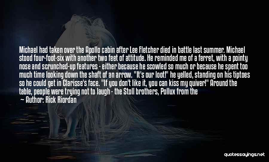 Kiss On Nose Quotes By Rick Riordan