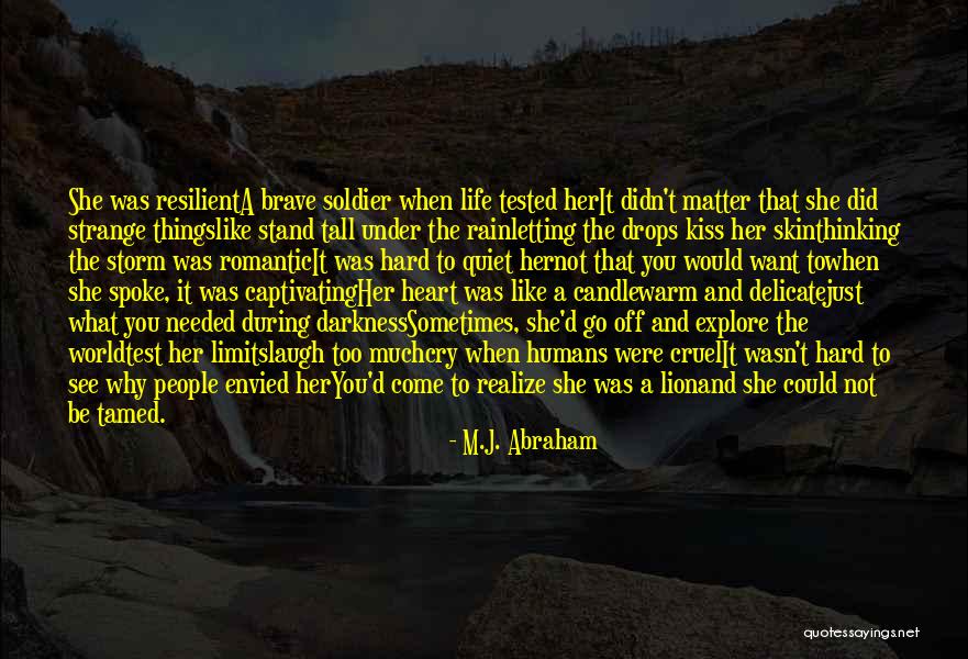 Kiss Poems And Quotes By M.J. Abraham