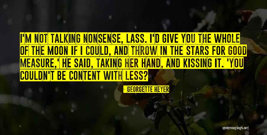 Kissing Hand Quotes By Georgette Heyer