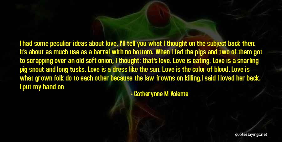 Kissing Her Hand Quotes By Catherynne M Valente