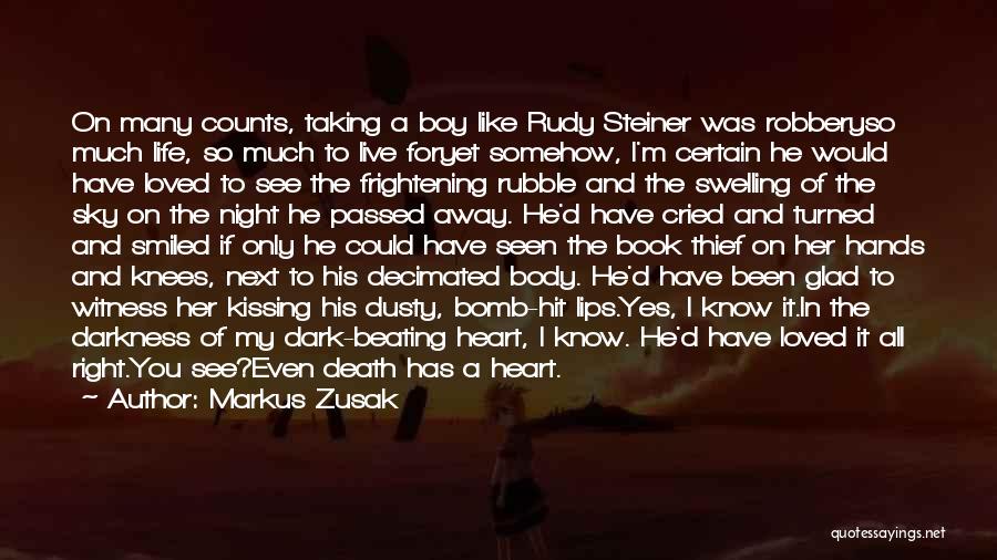 Kissing My Lips Quotes By Markus Zusak Kissing My Lips Quotes By Markus Zusak