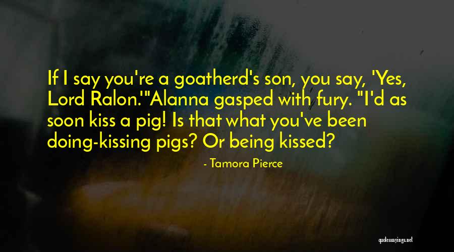 Kissing You Is Quotes By Tamora Pierce