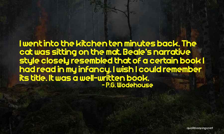 Kitchen Mat Quotes By P.G. Wodehouse Kitchen Mat Quotes By P.G. Wodehouse