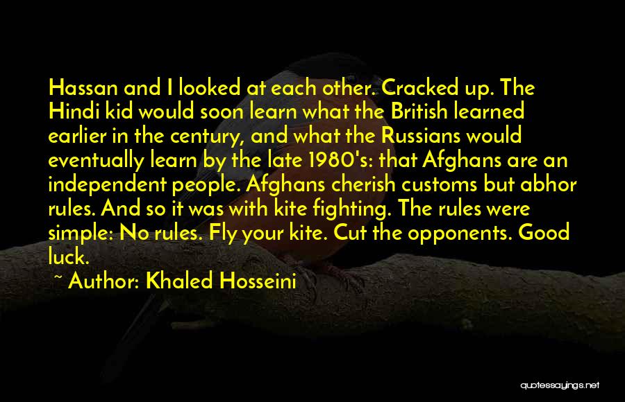 Kite Fighting Quotes By Khaled Hosseini