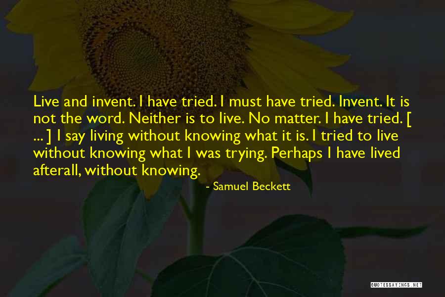 Klaschka Sensor Quotes By Samuel Beckett Klaschka Sensor Quotes By Samuel Beckett