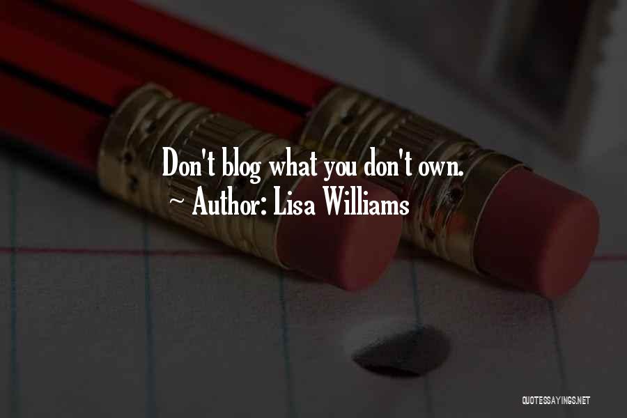 Klauna Quotes By Lisa Williams