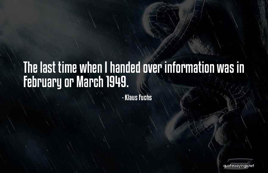 Klaus Fuchs Quotes 1088797 Klaus Fuchs Quotes 1088797