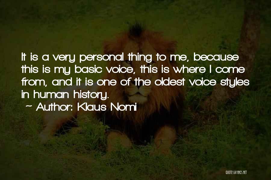 Klaus Nomi Quotes 945149