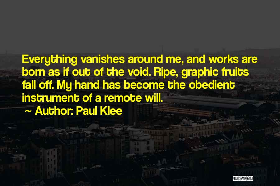 Klee Quotes By Paul Klee