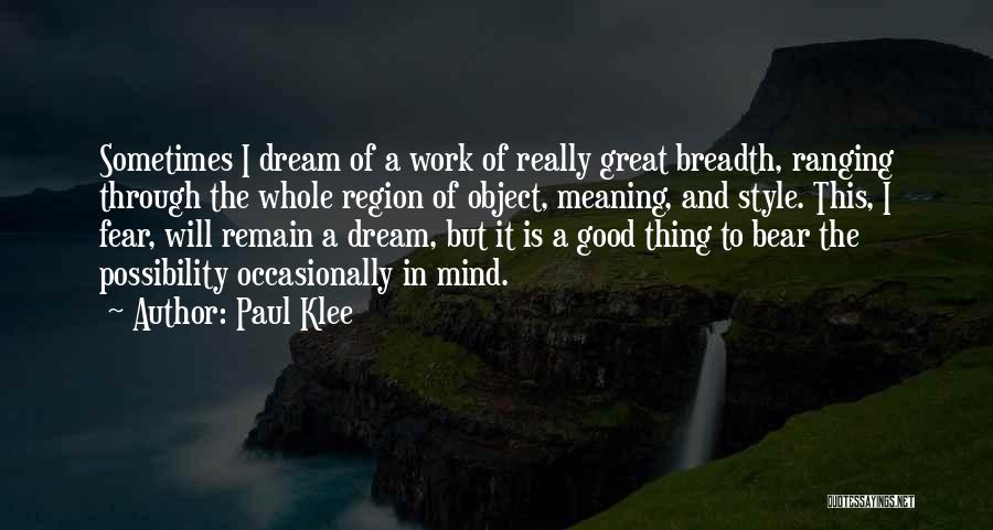 Klee Quotes By Paul Klee