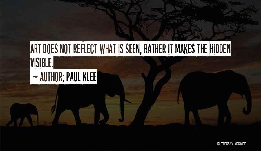 Klee Quotes By Paul Klee