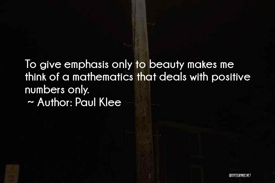 Klee Quotes By Paul Klee