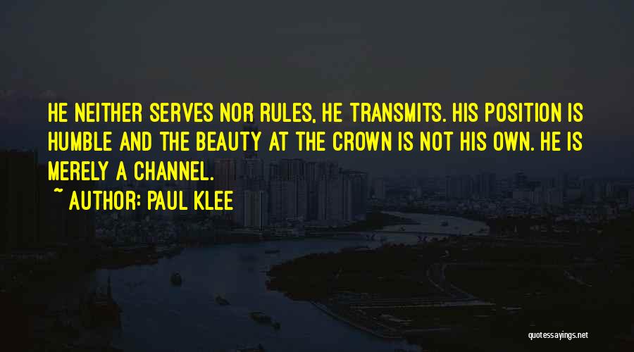 Klee Quotes By Paul Klee