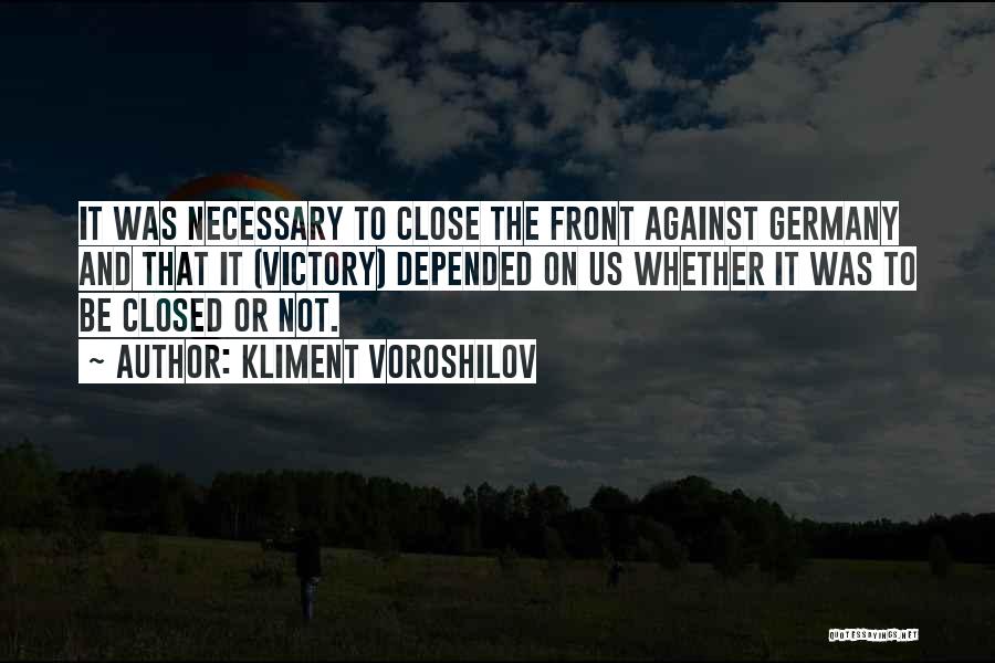 Kliment Voroshilov Quotes 2246730