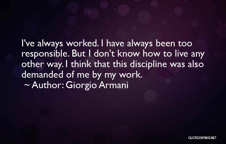 Klokken Luiden Quotes By Giorgio Armani