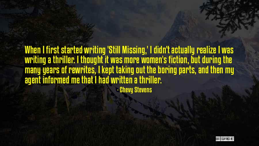 Knabbed Quotes By Chevy Stevens Knabbed Quotes By Chevy Stevens