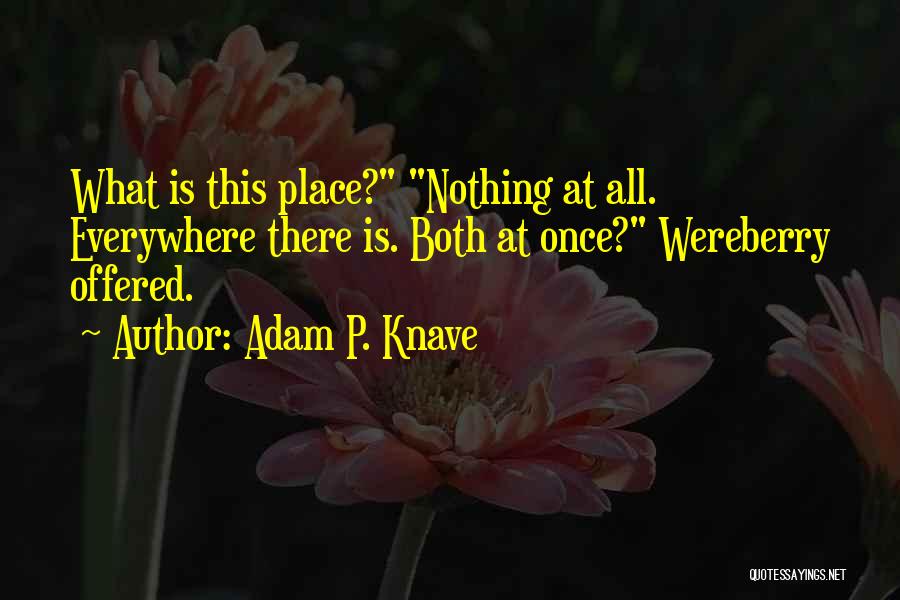 Knave Quotes By Adam P. Knave