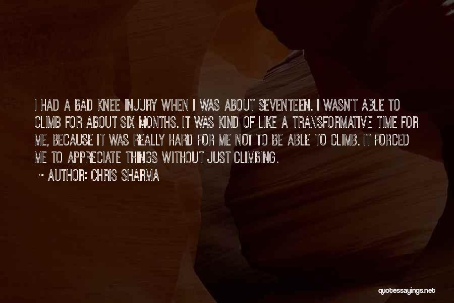 Knee Injury Quotes By Chris Sharma