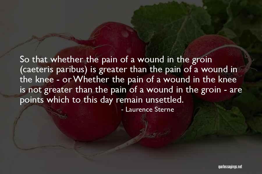 Knee Wound Quotes By Laurence Sterne Knee Wound Quotes By Laurence Sterne