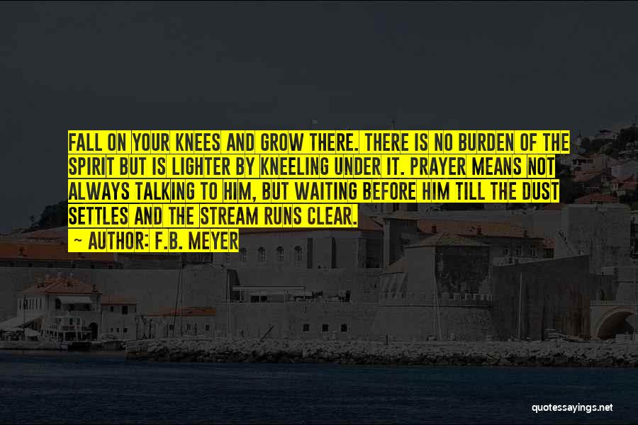 Kneeling Prayer Quotes By F.B. Meyer Kneeling Prayer Quotes By F.B. Meyer