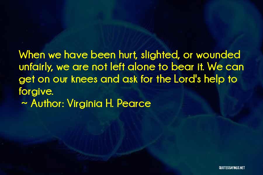 Knees Quotes By Virginia H. Pearce