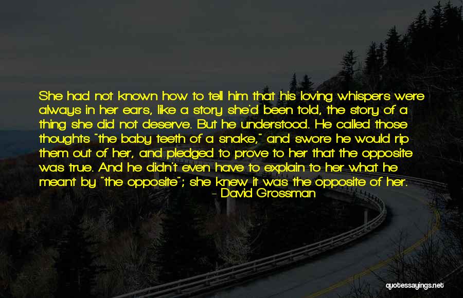 Knew How Quotes By David Grossman Knew How Quotes By David Grossman