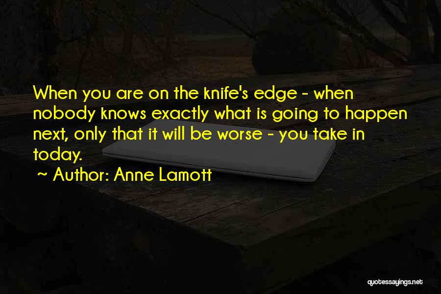 Knife Edge Quotes By Anne Lamott