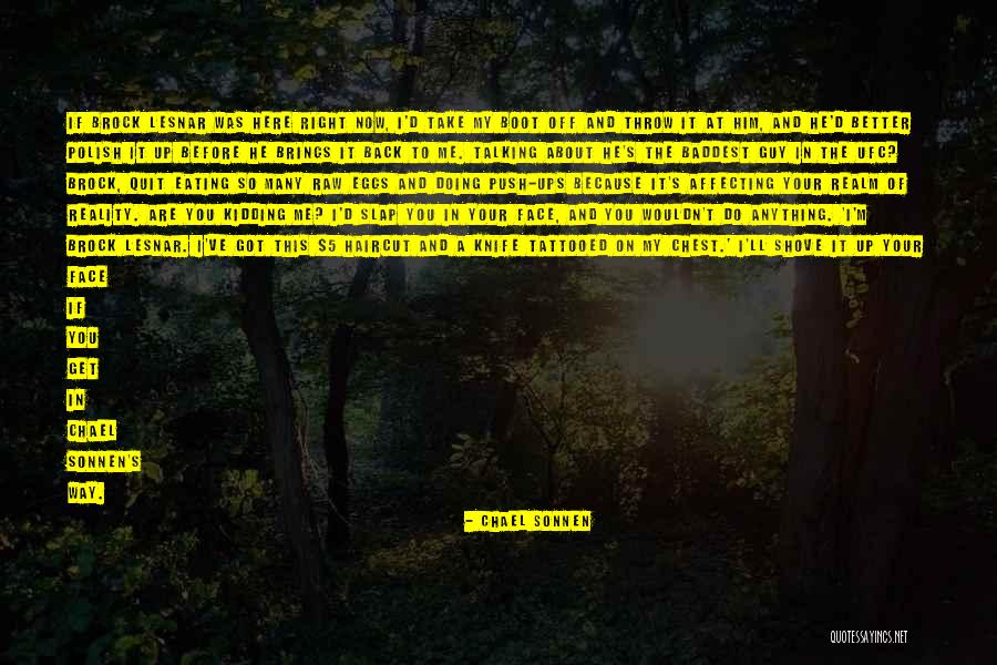 Knife In Back Quotes By Chael Sonnen Knife In Back Quotes By Chael Sonnen