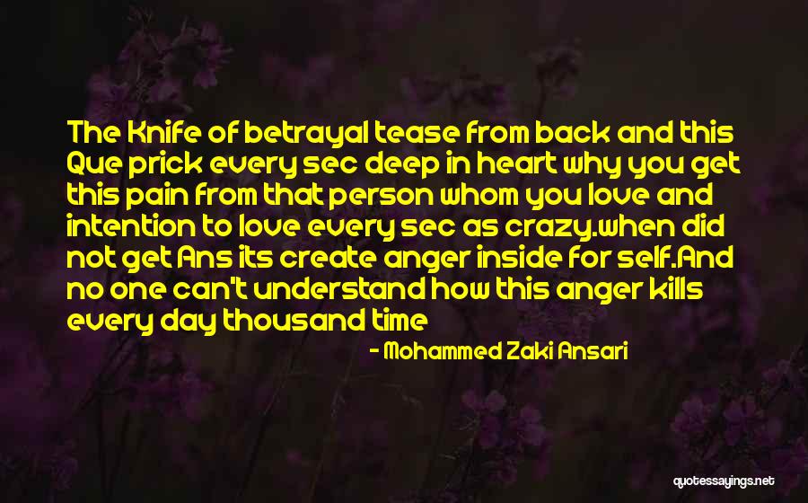 Knife In Back Quotes By Mohammed Zaki Ansari Knife In Back Quotes By Mohammed Zaki Ansari