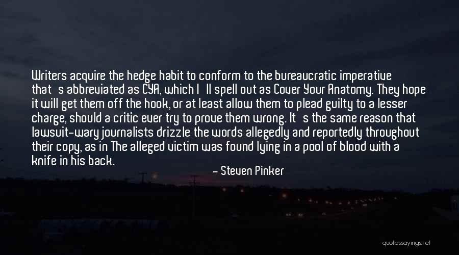 Knife In Back Quotes By Steven Pinker Knife In Back Quotes By Steven Pinker