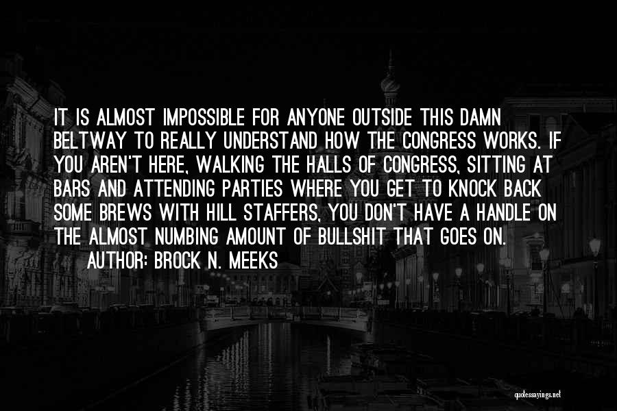 Knock Back Quotes By Brock N. Meeks