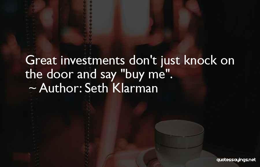 Knock Quotes By Seth Klarman