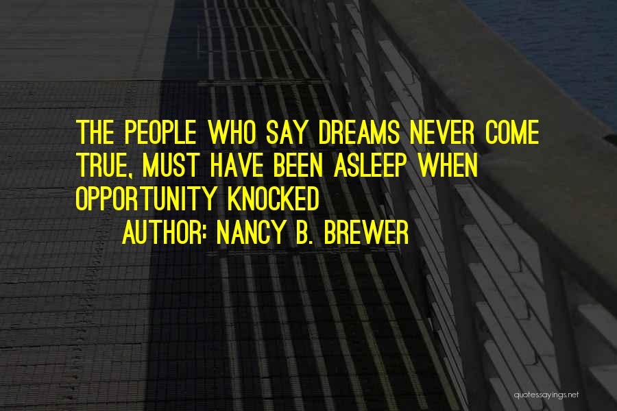 Knocked Quotes By Nancy B. Brewer