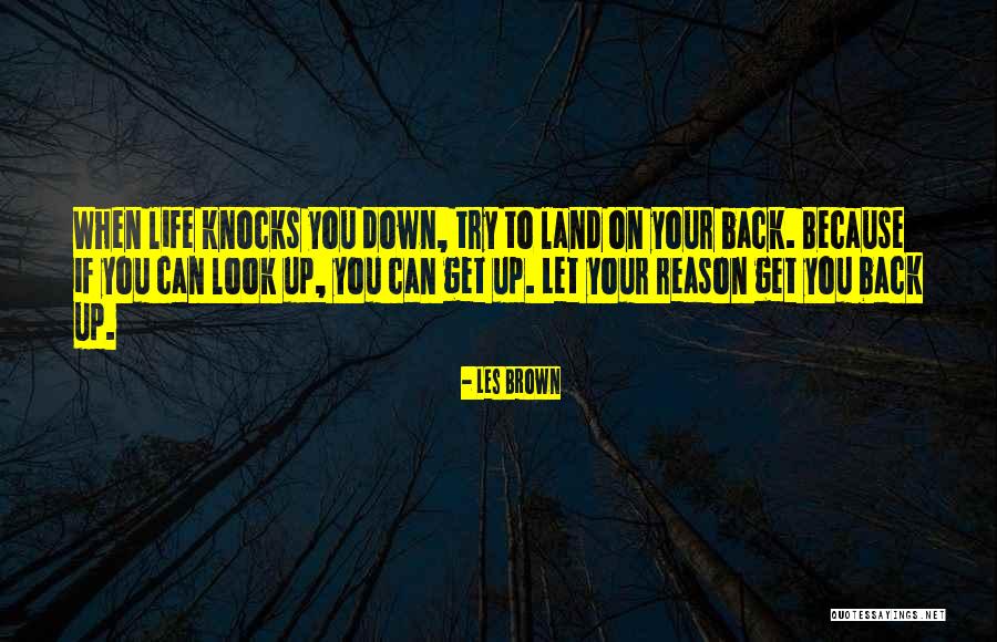 Knocks Down Quotes By Les Brown Knocks Down Quotes By Les Brown