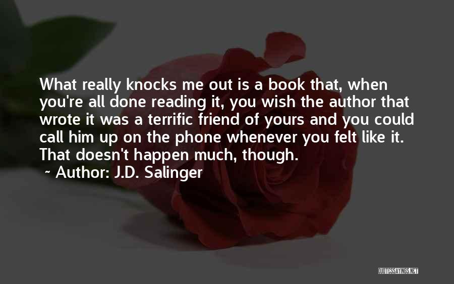 Knocks Quotes By J.D. Salinger