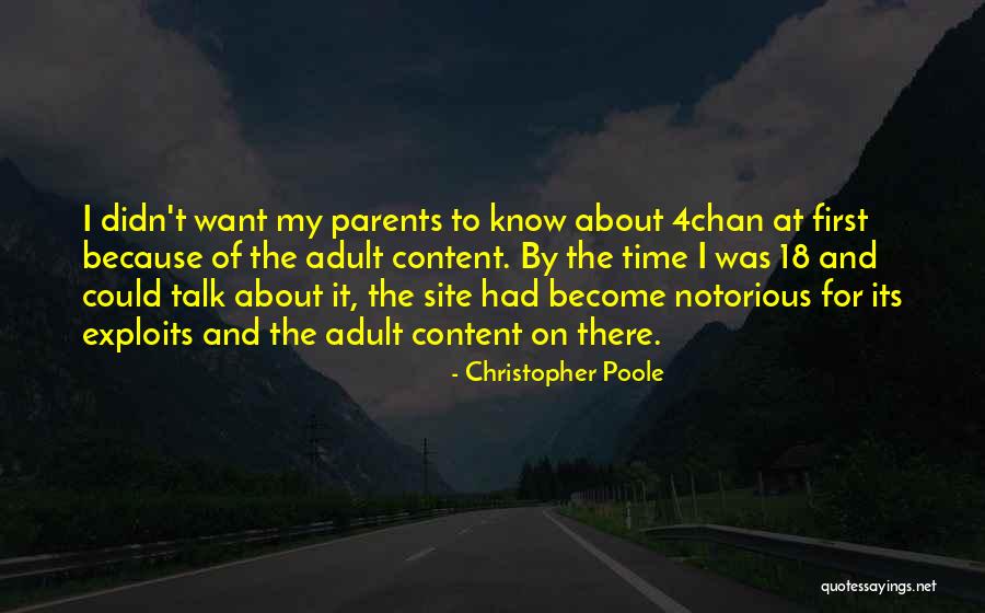 Know Its Time Quotes By Christopher Poole Know Its Time Quotes By Christopher Poole