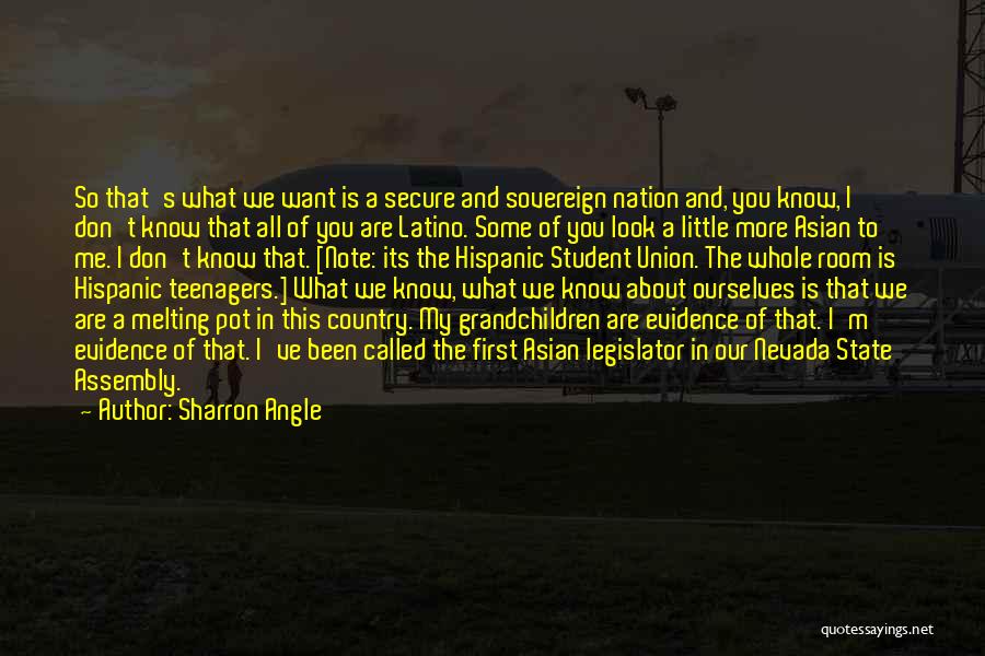 Know Me More Quotes By Sharron Angle