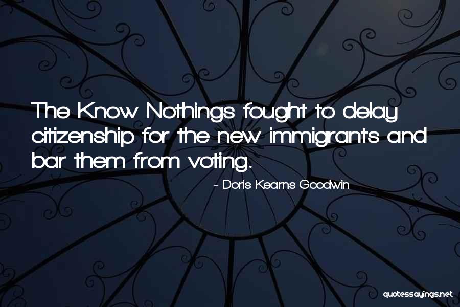 Know Nothings Quotes By Doris Kearns Goodwin Know Nothings Quotes By Doris Kearns Goodwin