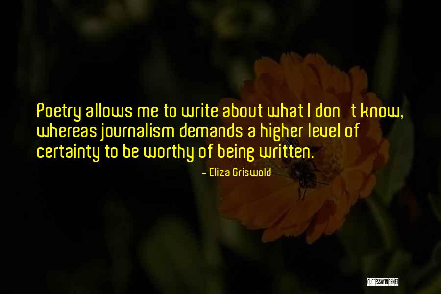Know Theres Quotes By Eliza Griswold Know Theres Quotes By Eliza Griswold