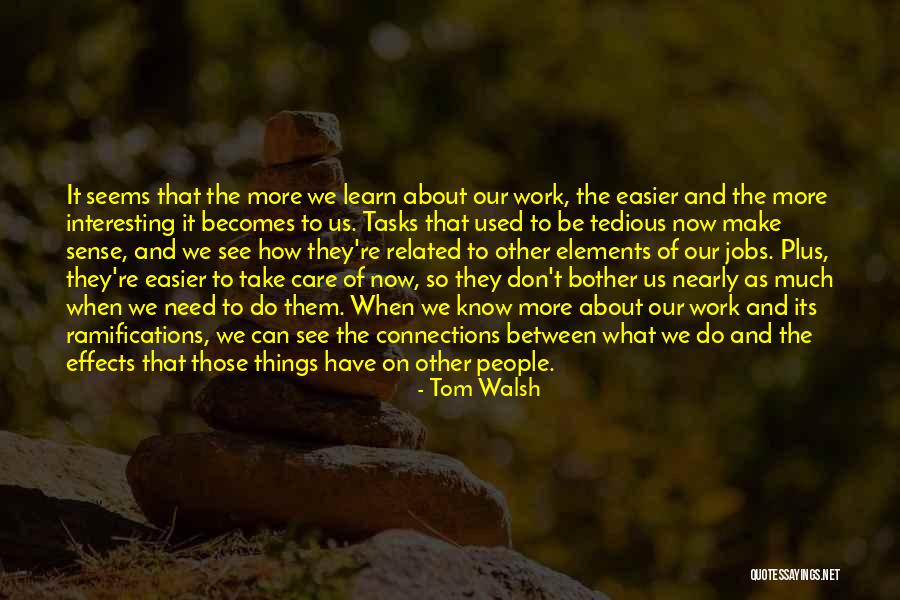 Know What We Need To Learn Quotes By Tom Walsh Know What We Need To Learn Quotes By Tom Walsh