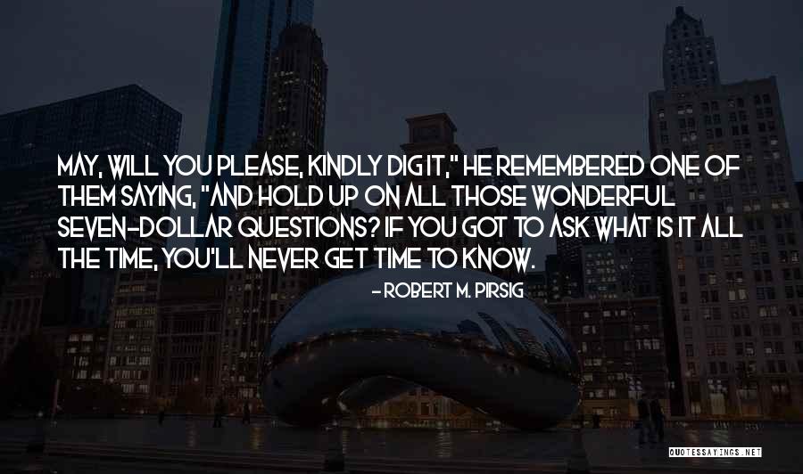 Know What You Got Quotes By Robert M. Pirsig