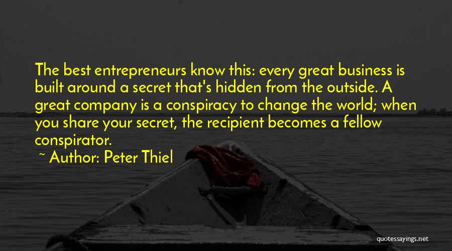 Know Your Business Quotes By Peter Thiel