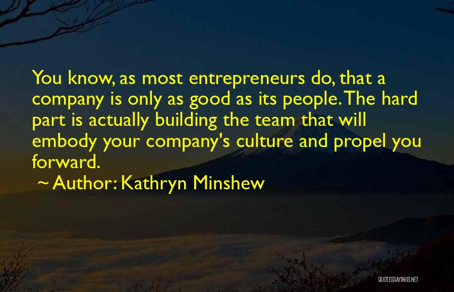 Know Your Company Quotes By Kathryn Minshew