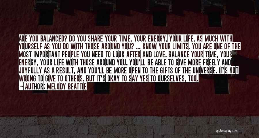 Know Your Limits Quotes By Melody Beattie