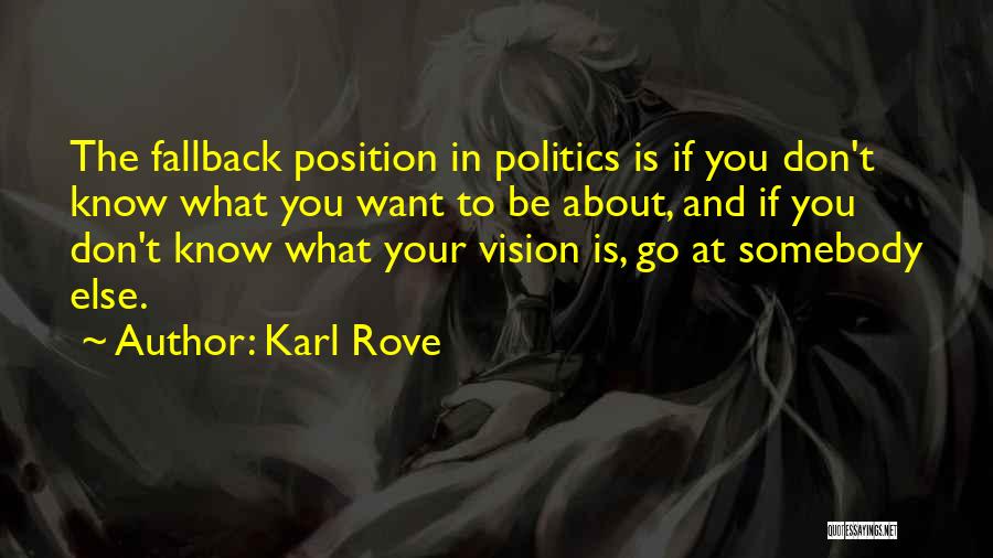 Know Your Position Quotes By Karl Rove