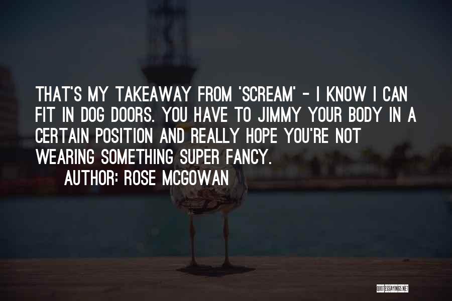 Know Your Position Quotes By Rose McGowan